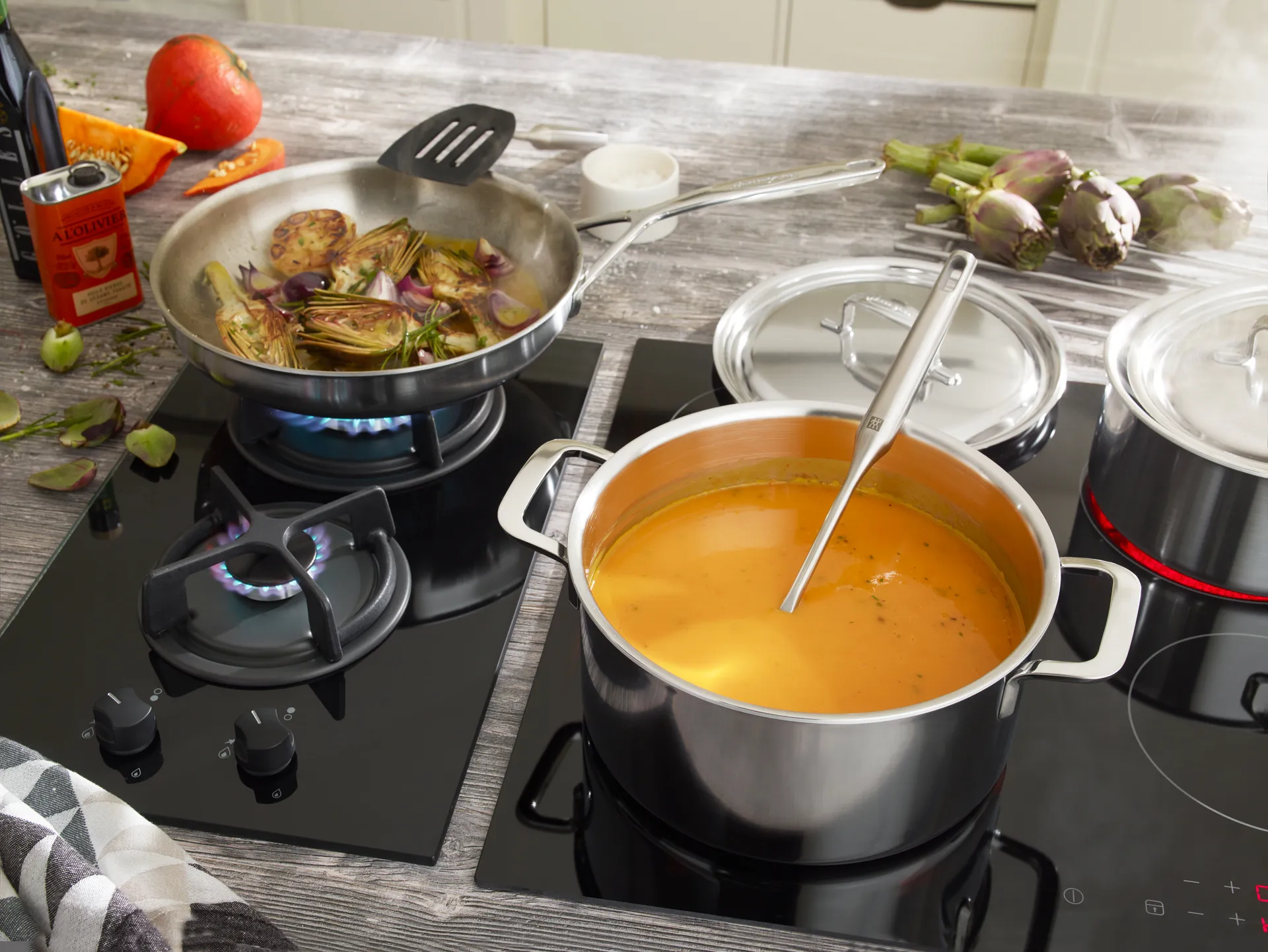 Demeyere 5-Plus Kochtopf hoch Edelstahl, 8 L Demeyere