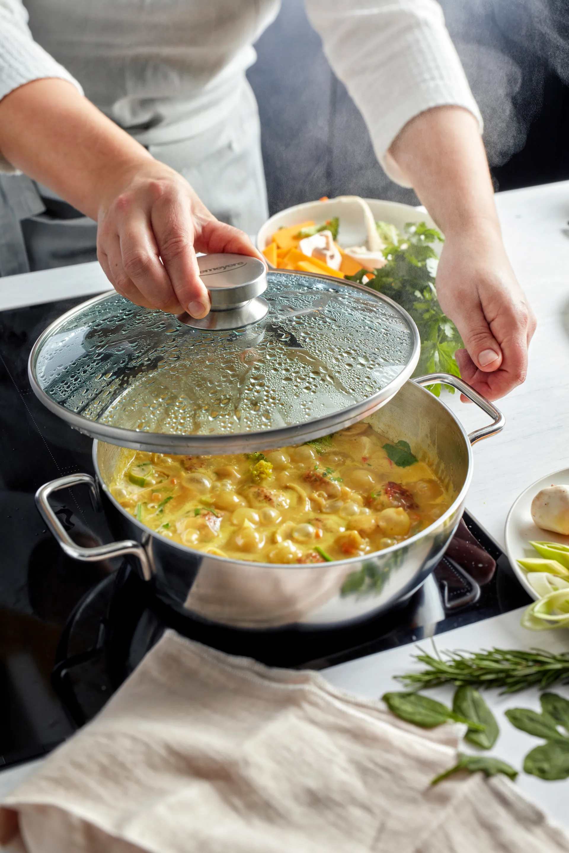 Demeyere Apollo 7 Bratpfanne Edelstahl, 4,8 L Demeyere