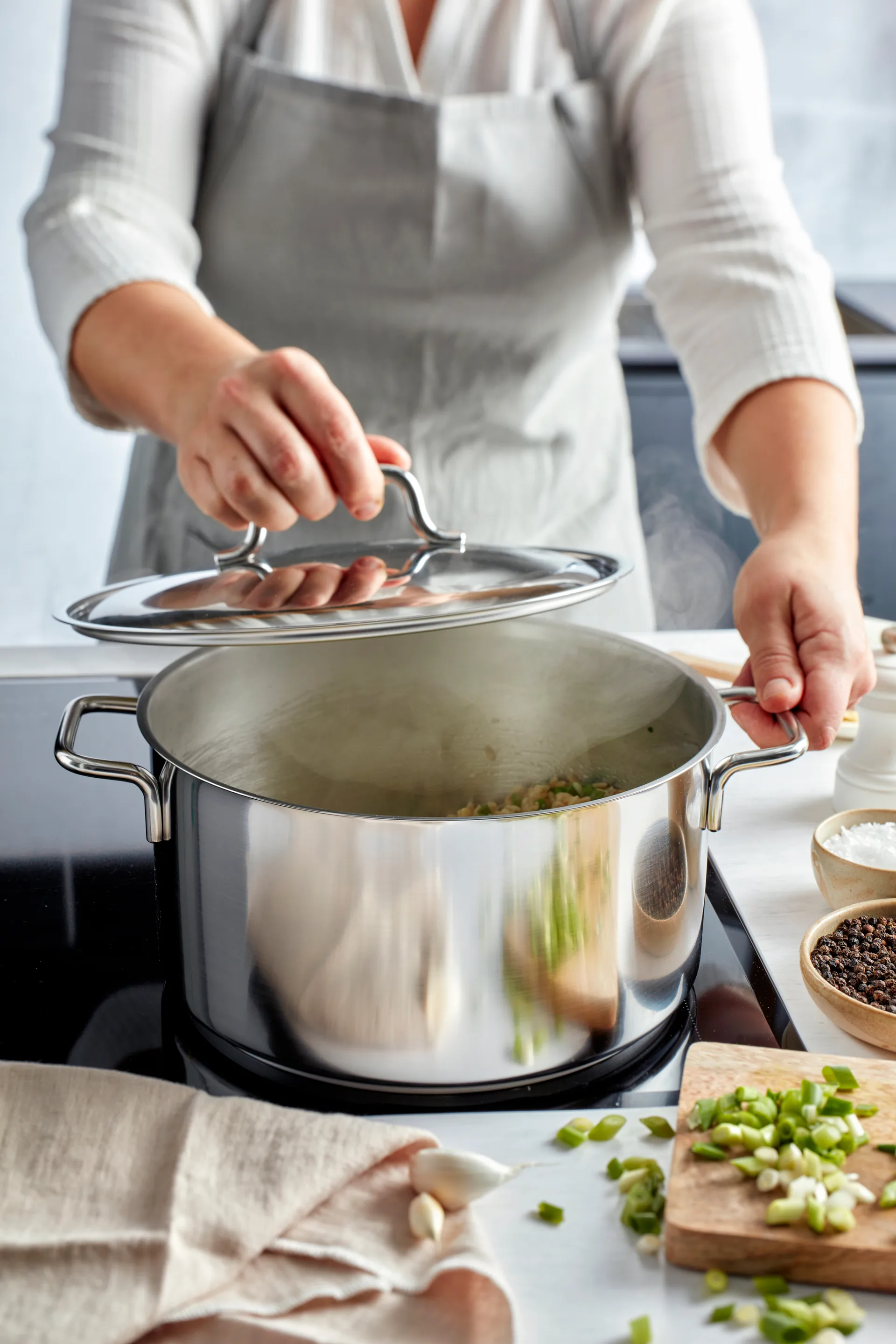 Demeyere Apollo 7 Kochtopf niedrig Edelstahl, 4 L Demeyere