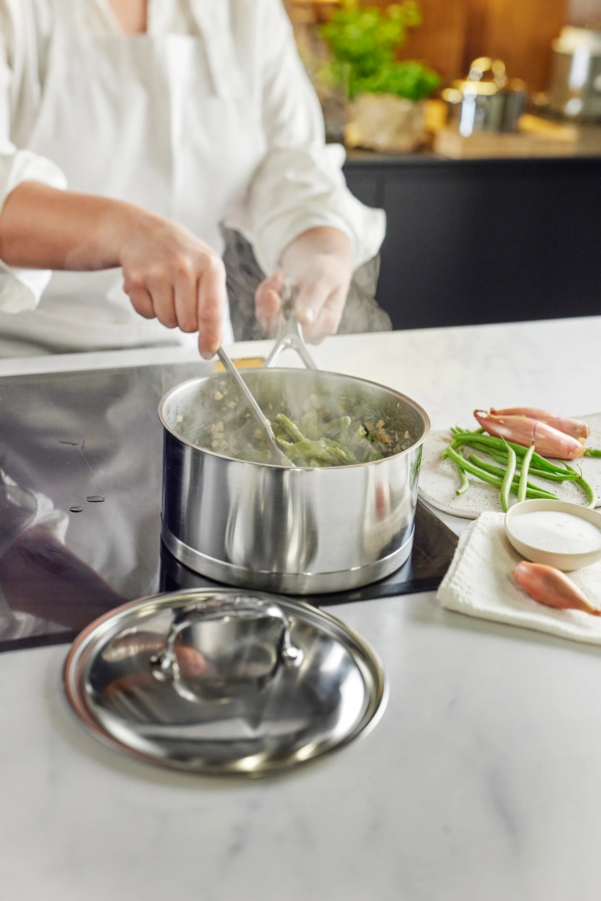 Demeyere Atlantis 7 Kochtopf mit Deckel, 2,2 L Demeyere