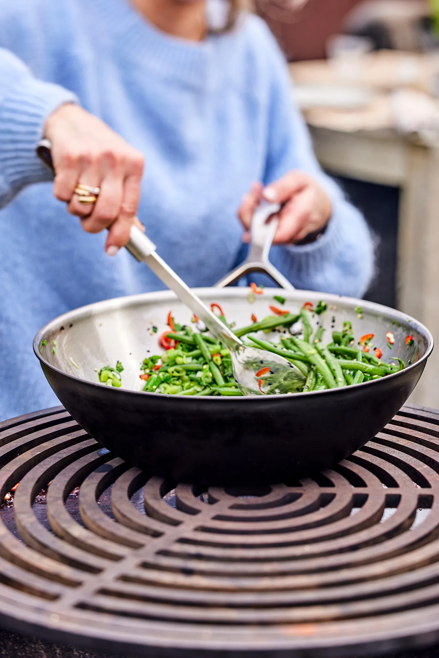 Demeyere Black 5 Wokpfanne Edelstahl, Ø30 cm Demeyere