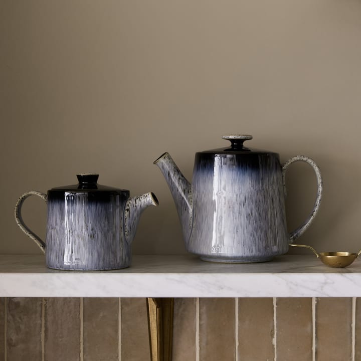 Halo brew Teekanne 0,44 l, Blau-grau-schwarz Denby