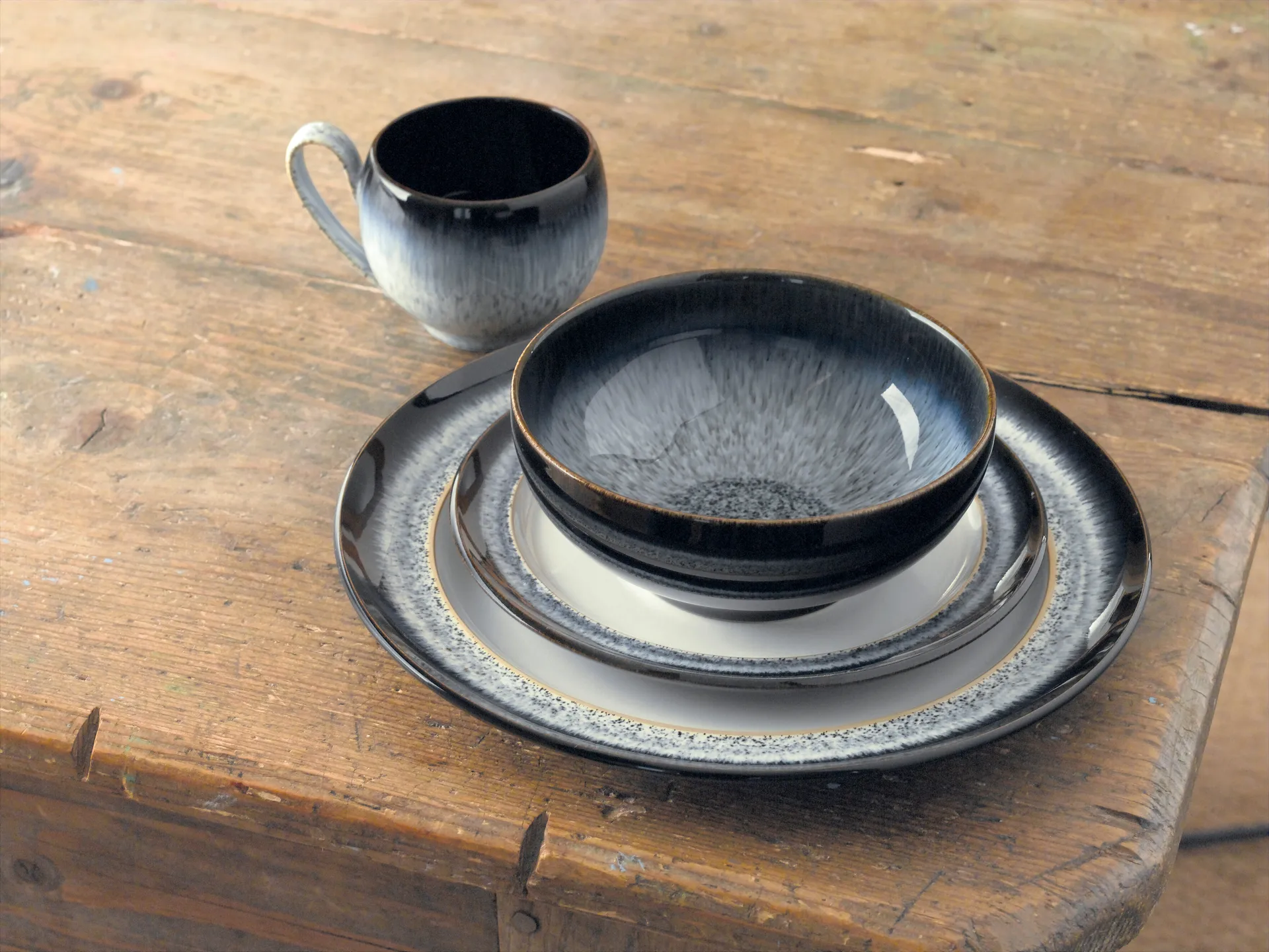 Halo Pastaschale 17,5cm, Blau-grau-schwarz Denby