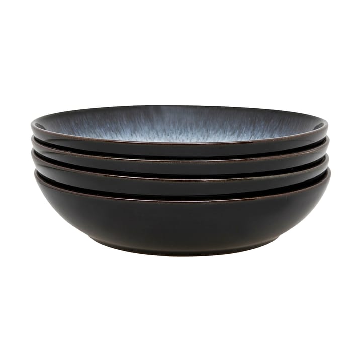 Halo Pastaschale 22cm 4er Pack - Blau-grau-schwarz - Denby