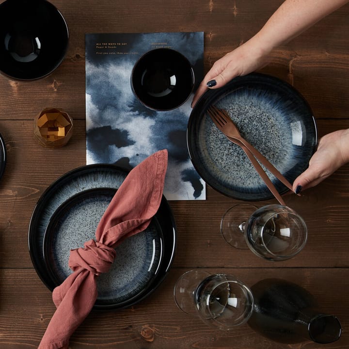 Halo Pastaschale 22cm, Blau-grau-schwarz Denby