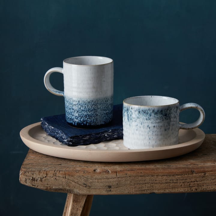 Kiln blue ridged Tasse small, 29,5 cl Denby