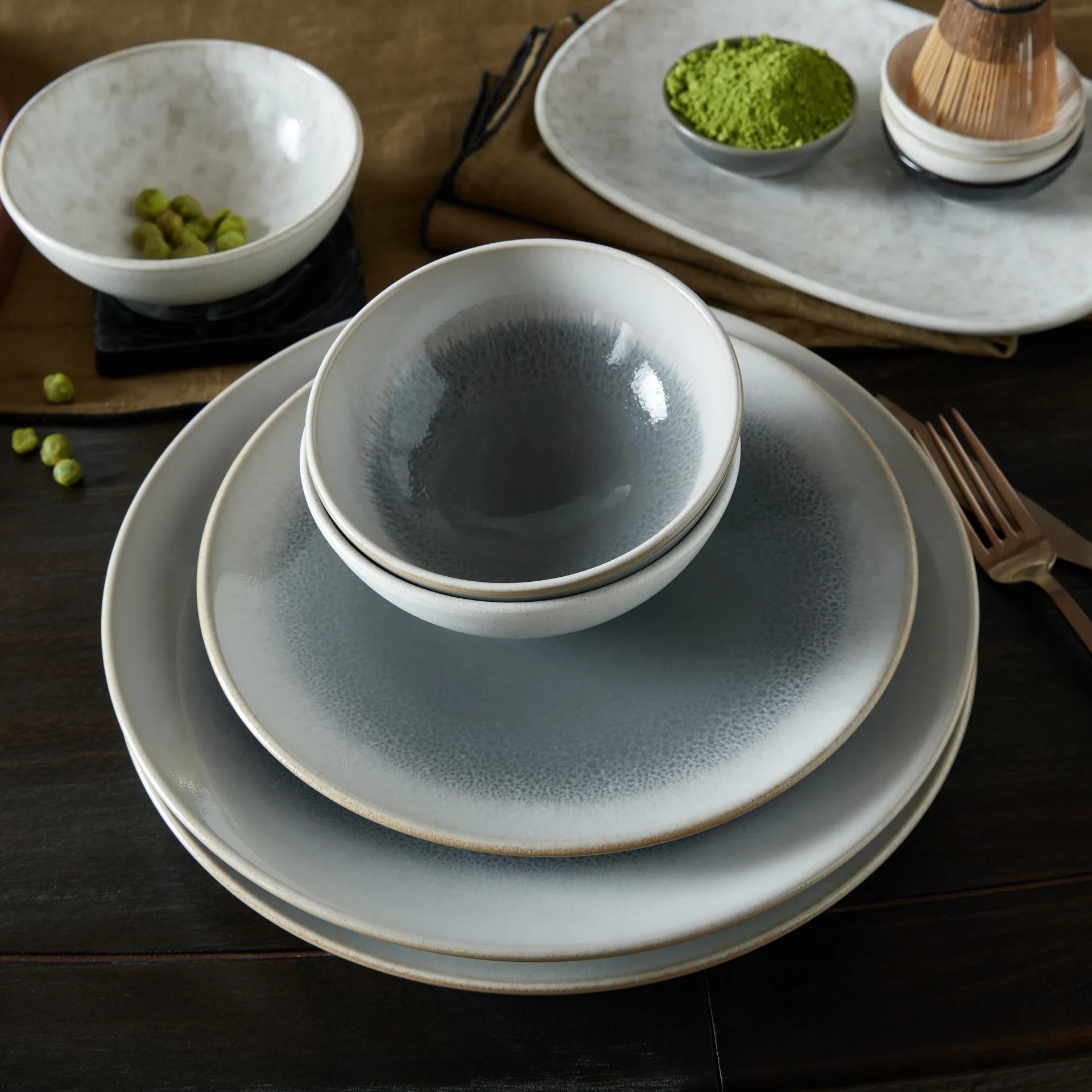 Modus Ombre Curved Schale 13,5cm, Grau Denby