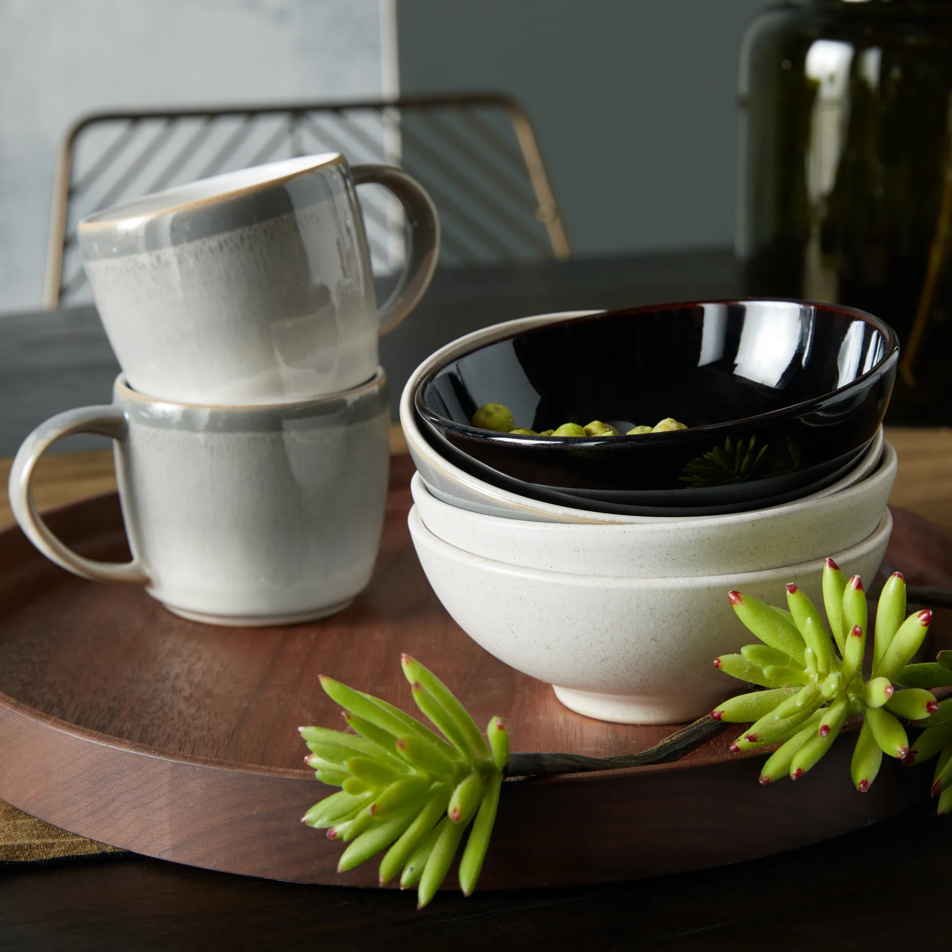 Modus Speckle Curved Schale 13,5cm, Weiß Denby