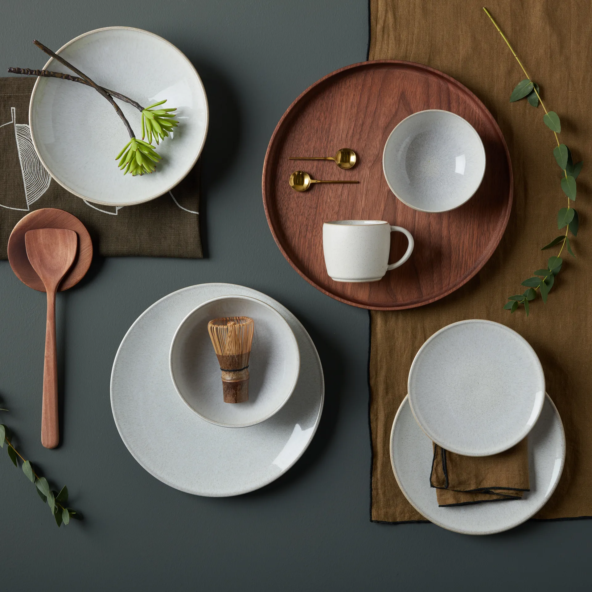 Modus Speckle Teller 22,5cm, Weiß Denby