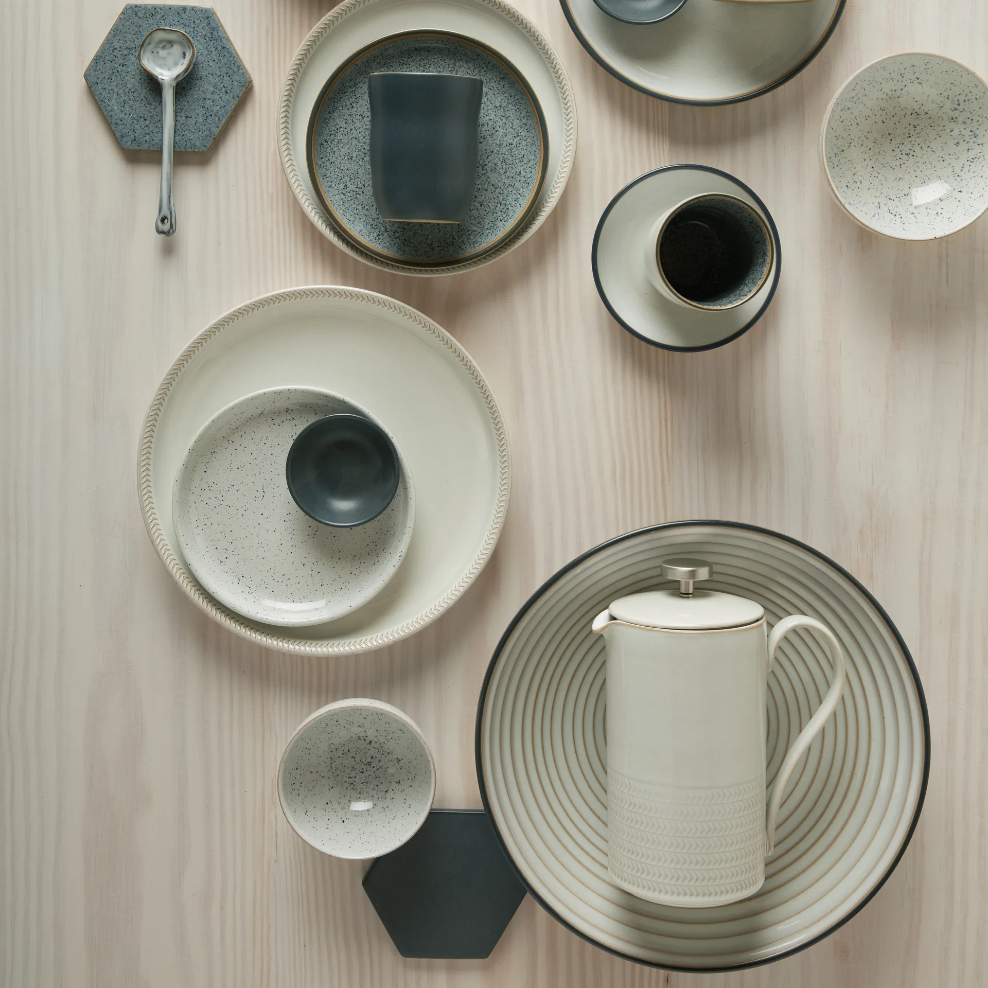 Natural Canvas Kaffeebereiter 1,15 l, Textured Denby