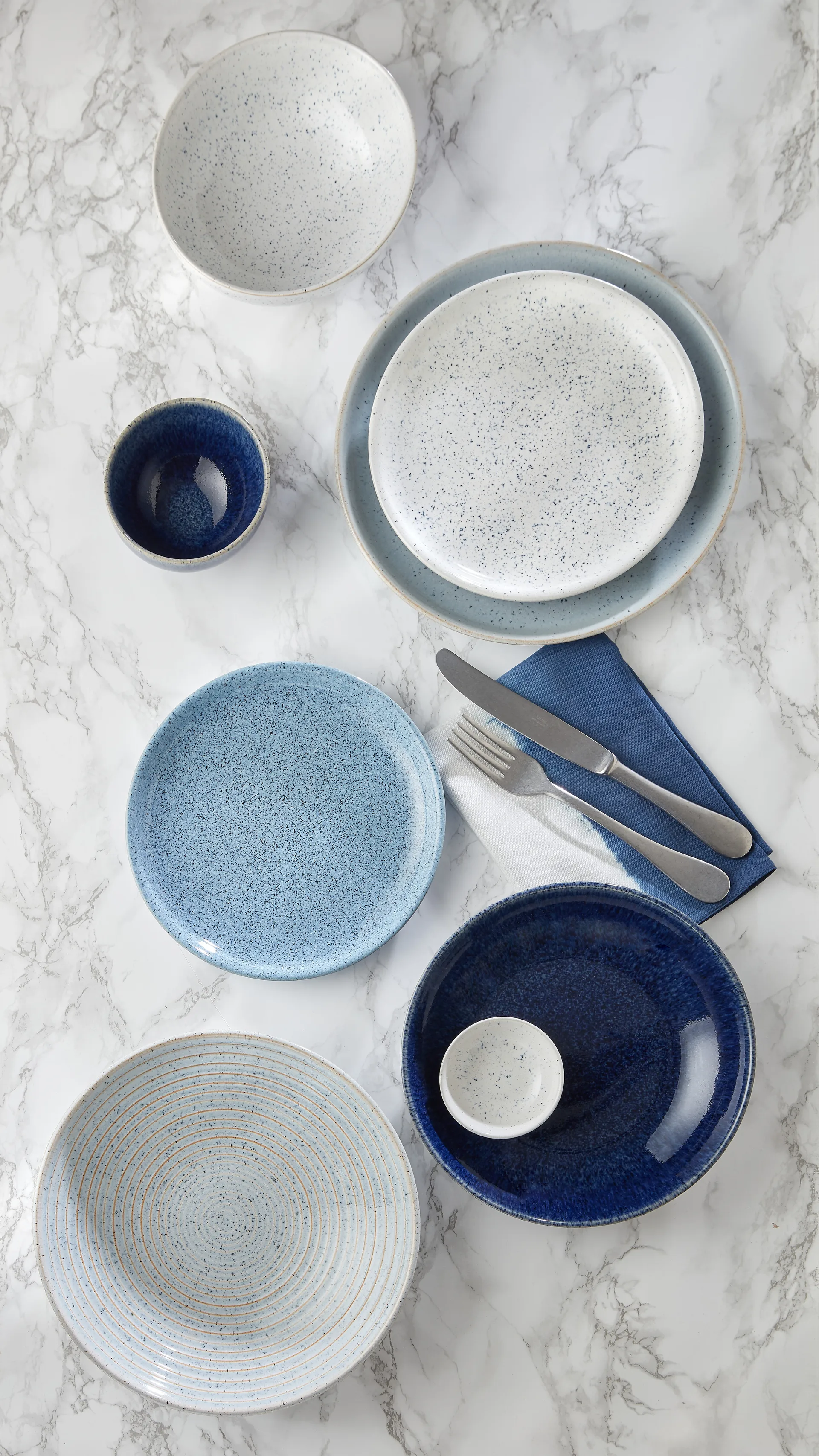 Studio Blue kleiner Teller 17cm, Flint Denby