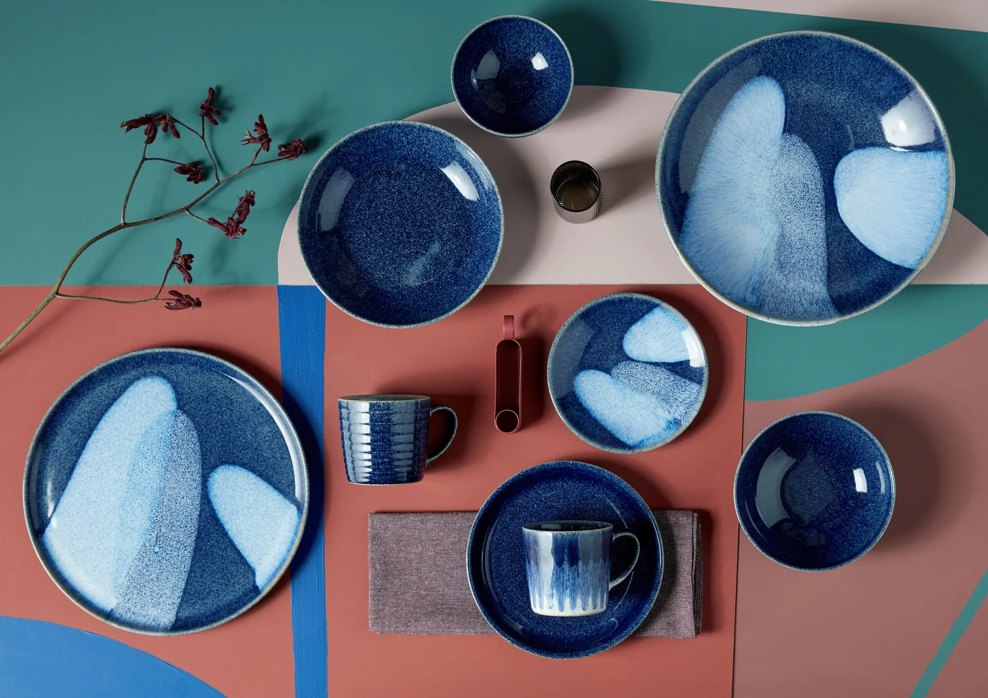 Studio Blue Pastaschale 22cm, Cobalt Denby