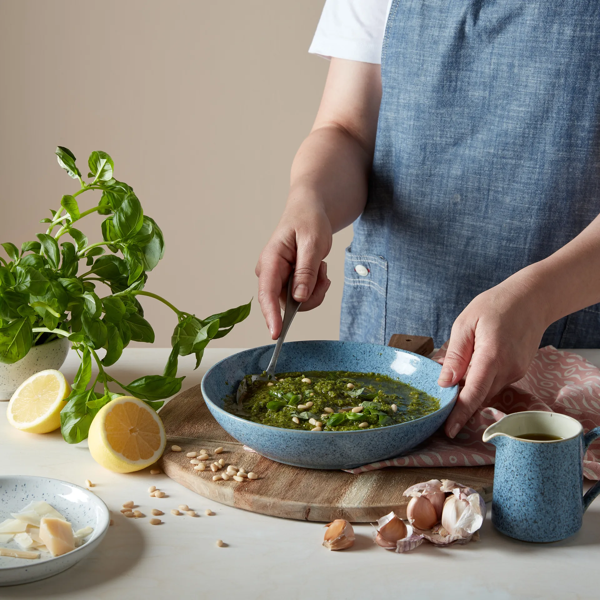 Studio Blue Pastaschale 22cm, Flint Denby