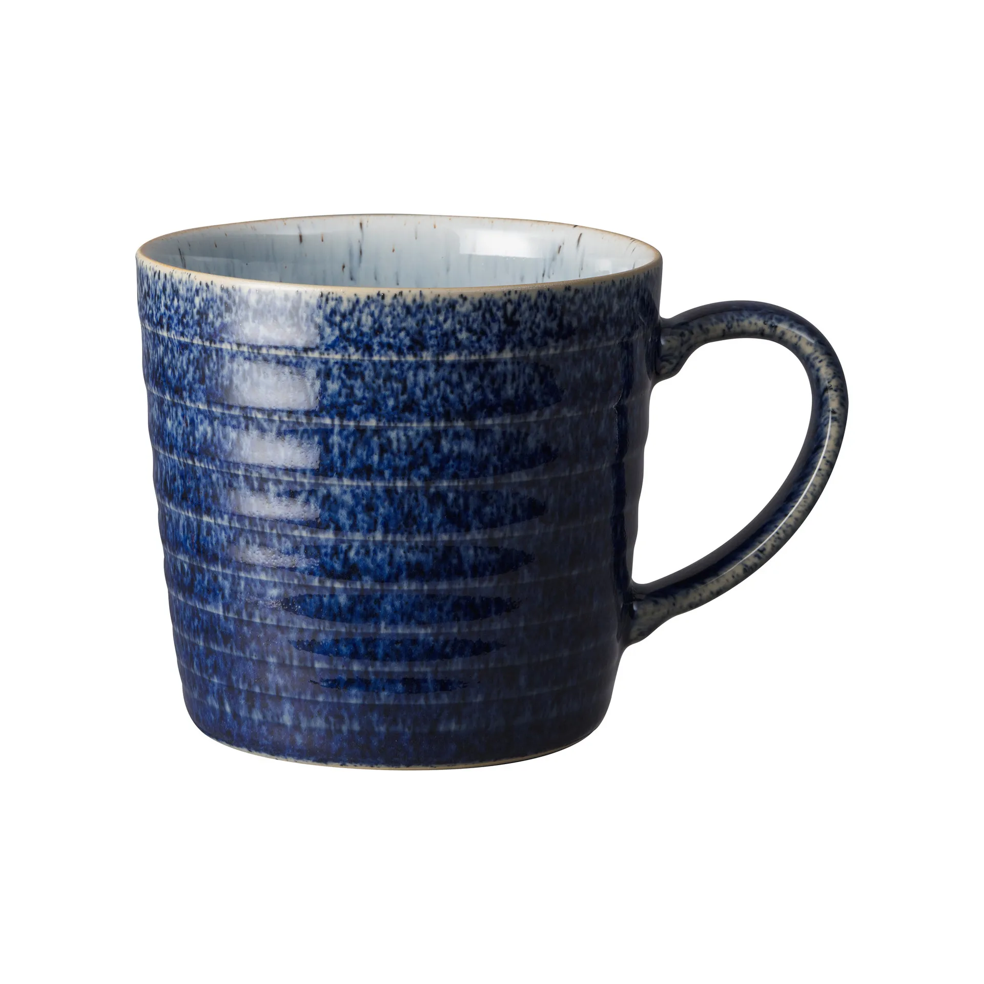 Studio Blue Tasse geriffelt 40cl, Cobalt-pebble Denby