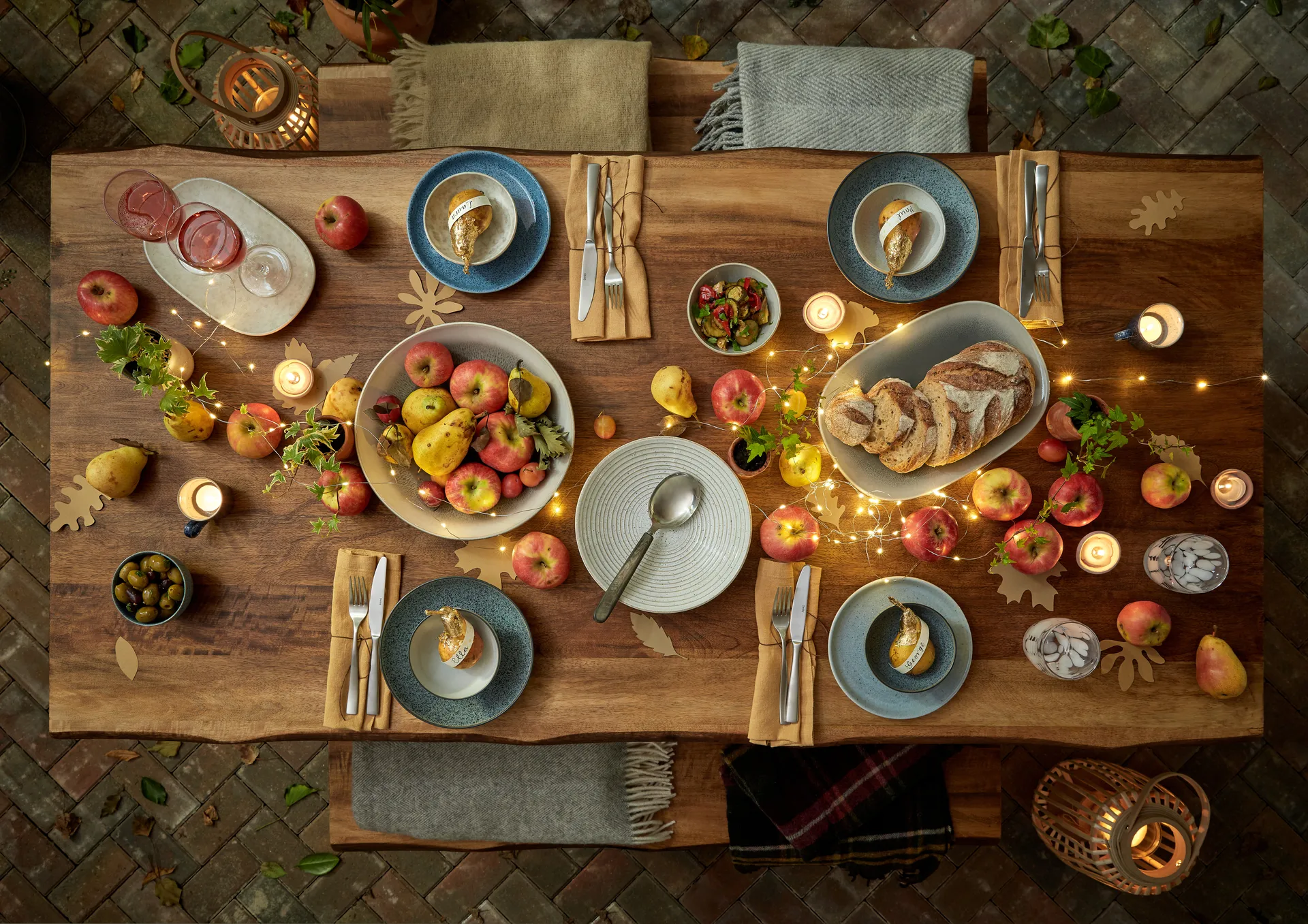 Studio Grey coupe Teller 26cm 4er Pack, Granite Denby