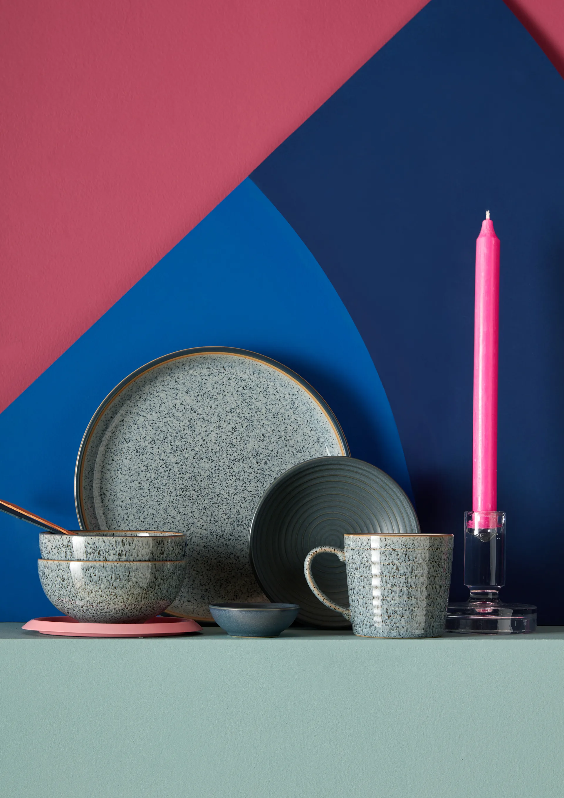 Studio Grey coupe Teller 26cm, Granite Denby