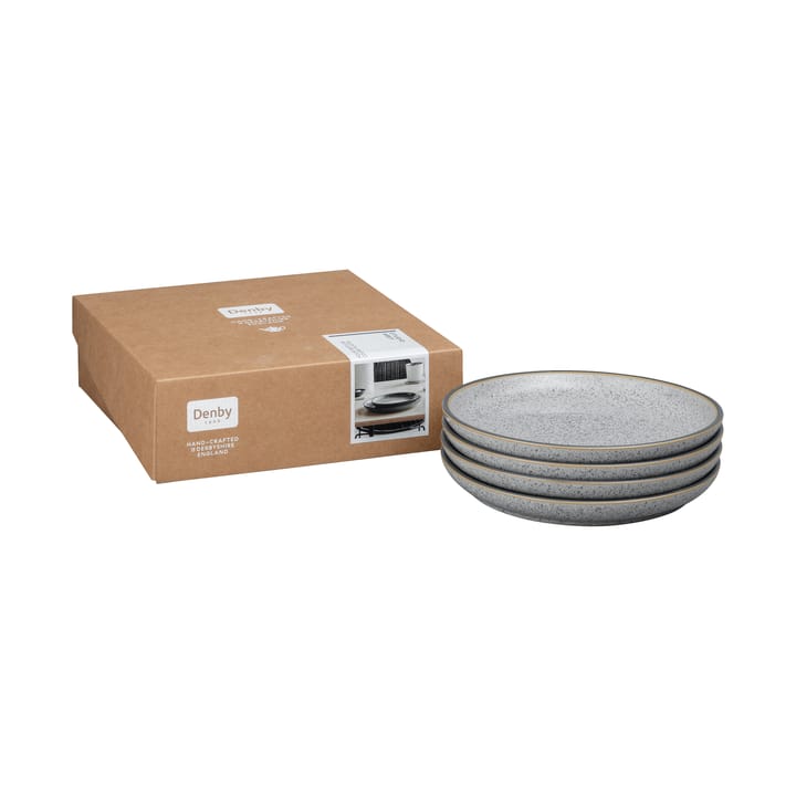 Studio Grey Teller 21cm 4er Pack, Granite Denby