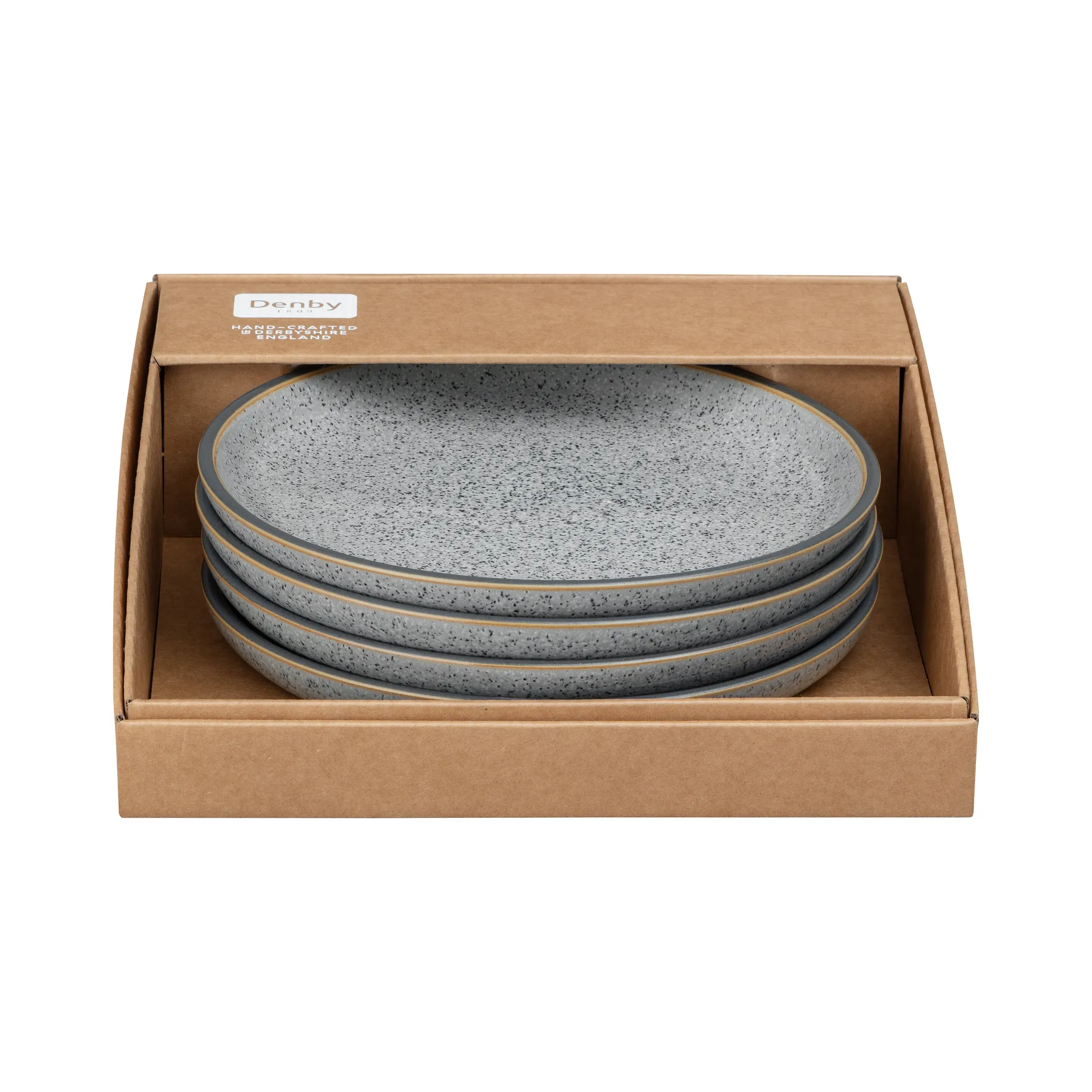 Studio Grey Teller 21cm 4er Pack, Granite Denby