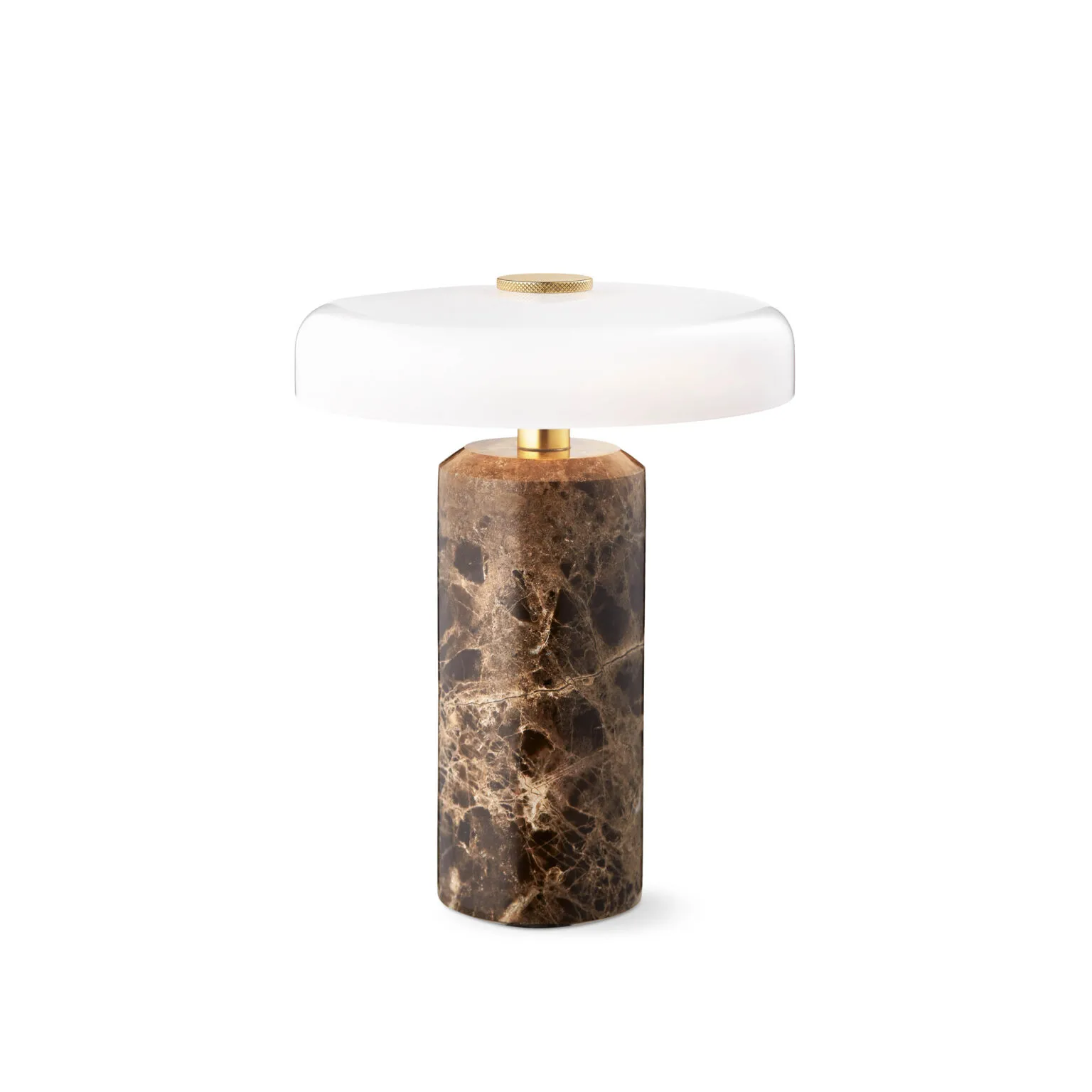 Trip Tischleuchte Ø17x21 cm Marmor, Dunkler emperador-blanker opal Design By Us