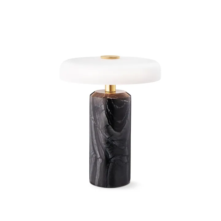 Trip Tischleuchte Ø17x21 cm Marmor - Kohle-matt opal - Design By Us