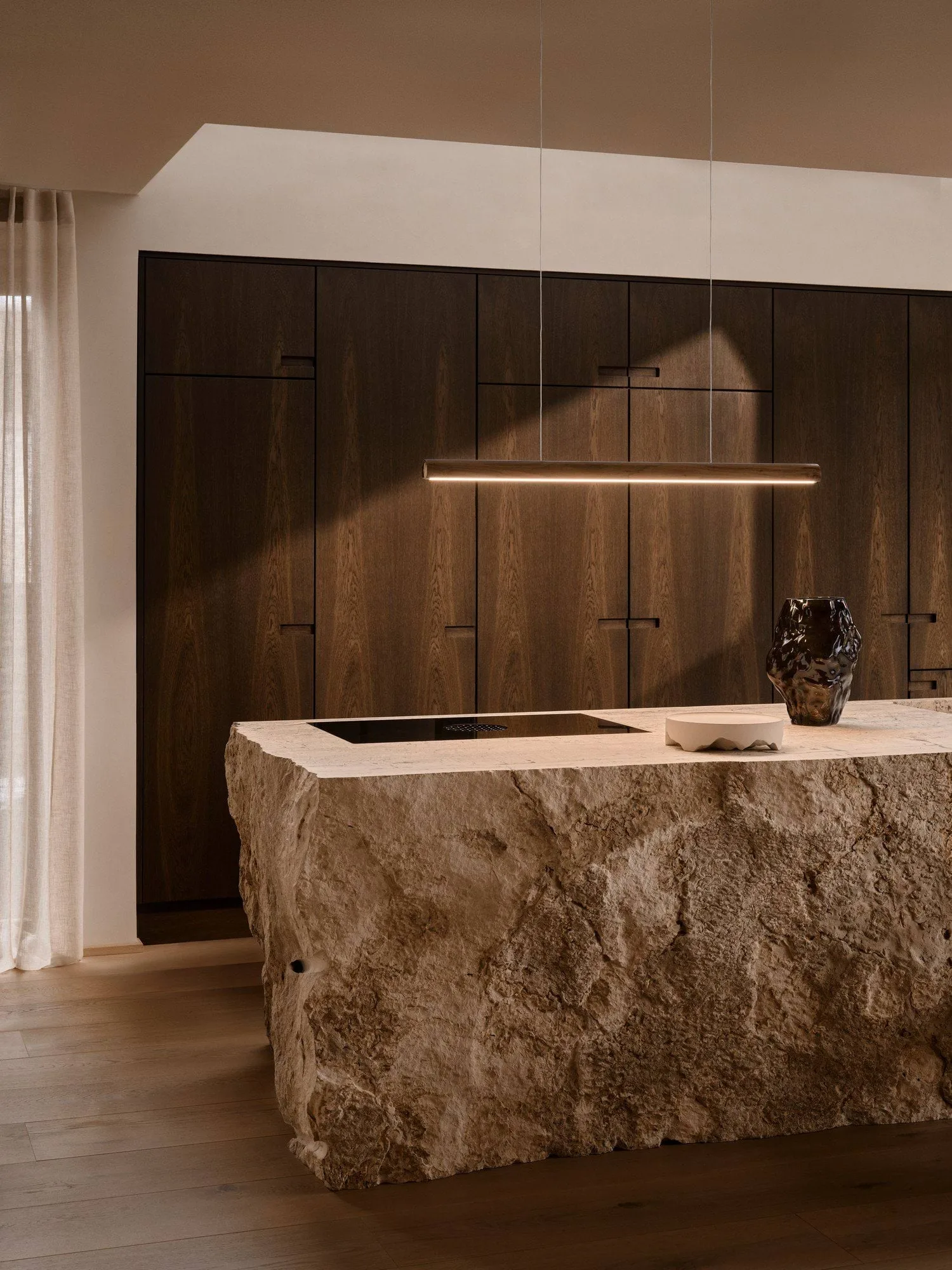 Akeno Deckenlampe, Braun, 115 cm Design For The People