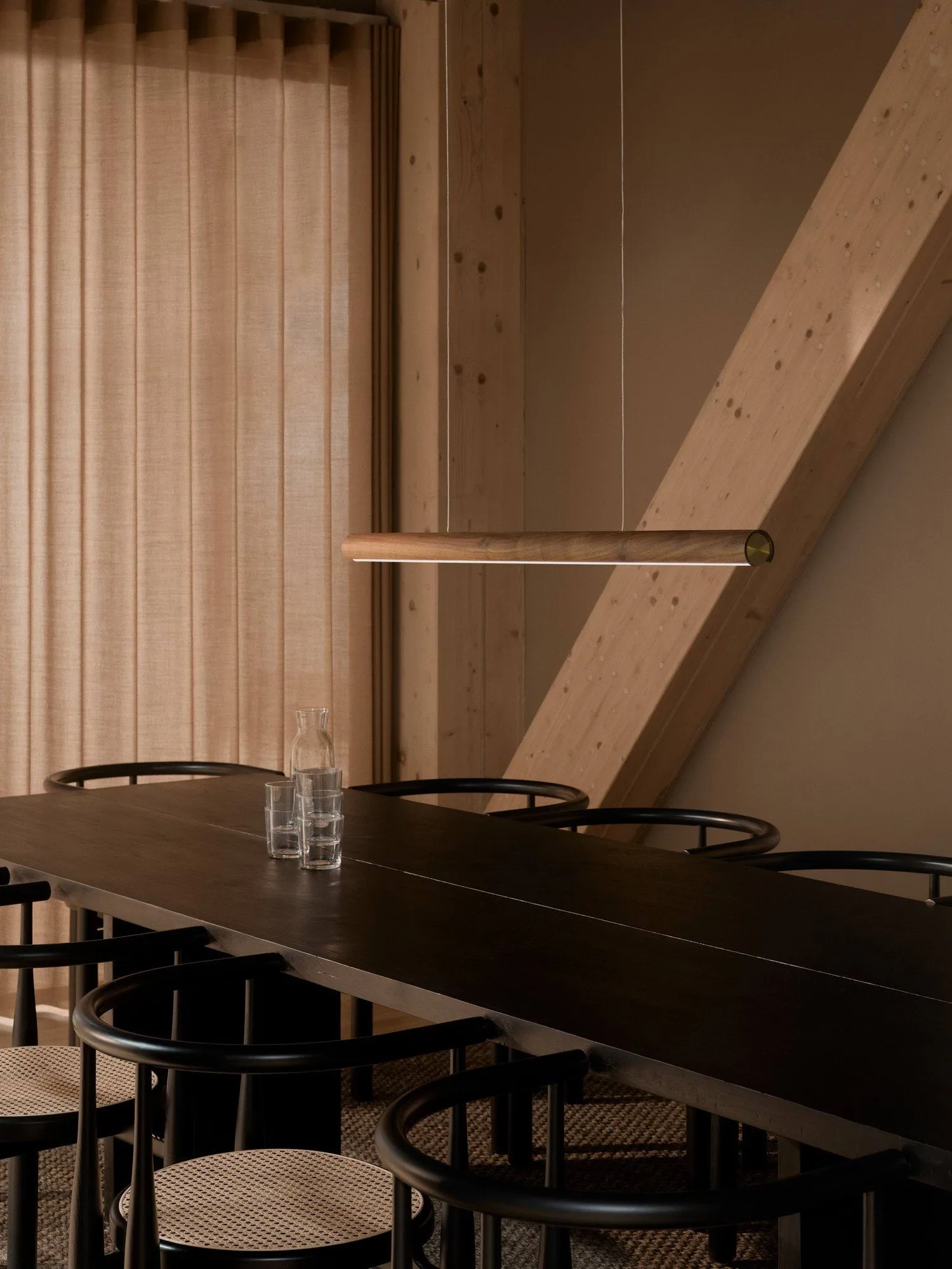 Akeno Deckenlampe, Braun, 115 cm Design For The People