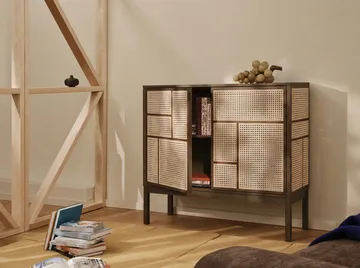 Air sideboard - Dunkle Eiche, 120x110 cm, mit Beinen - Design House Stockholm