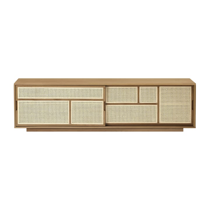 Air sideboard low - Eiche, Rattan - Design House Stockholm