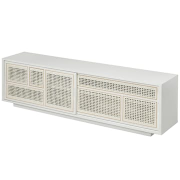 Air sideboard low - Weiß, Rattan - Design House Stockholm