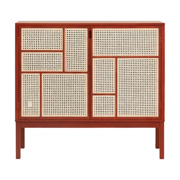 Air sideboard - Red, 120x110 cm, mit Beinen - Design House Stockholm