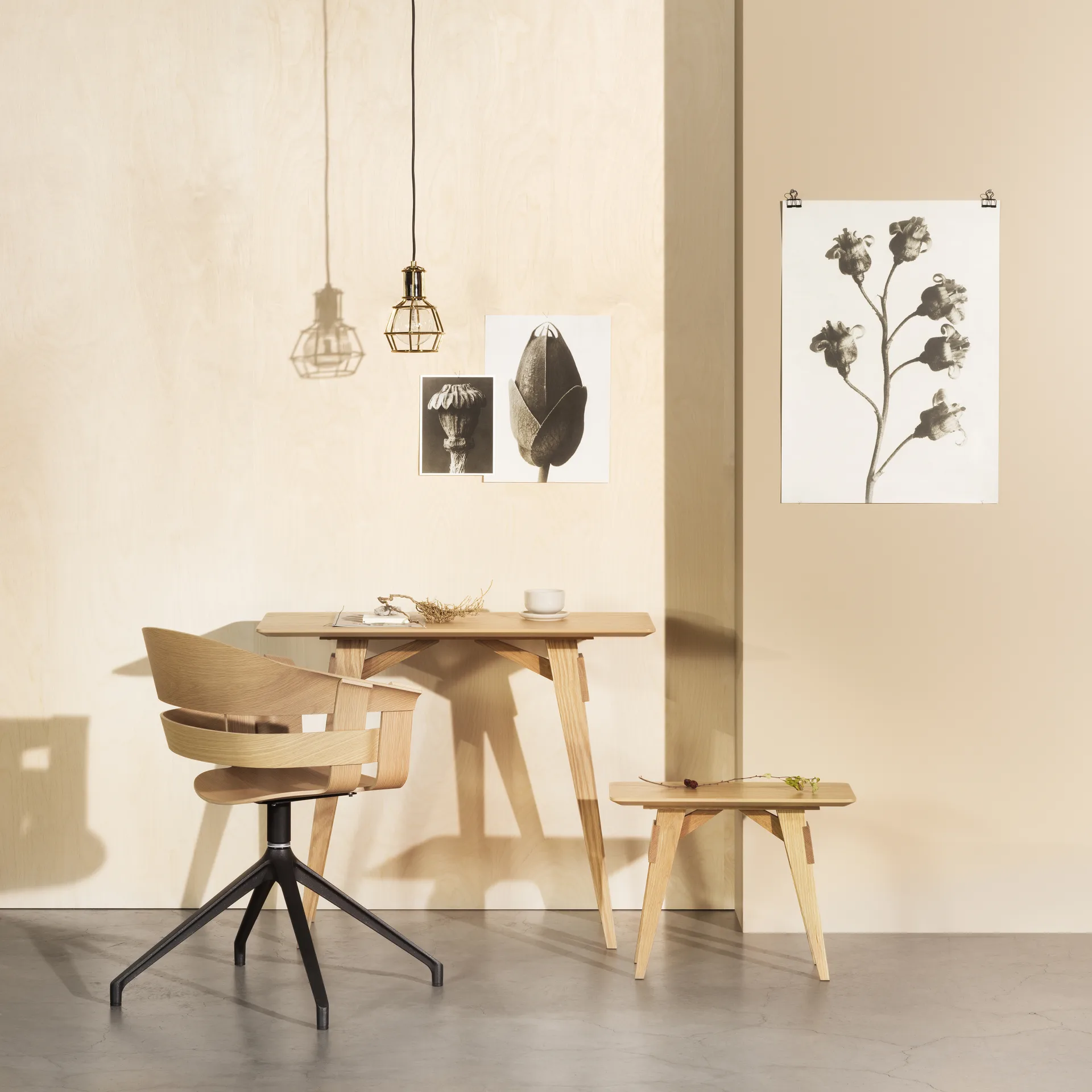 Arco Beistelltisch L, Schwarz Design House Stockholm