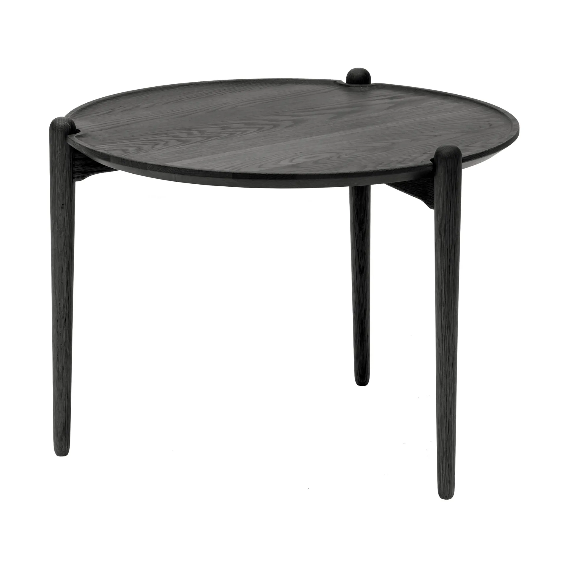 Aria Beistelltisch hoch 46cm, Schwarze Eiche Design House Stockholm