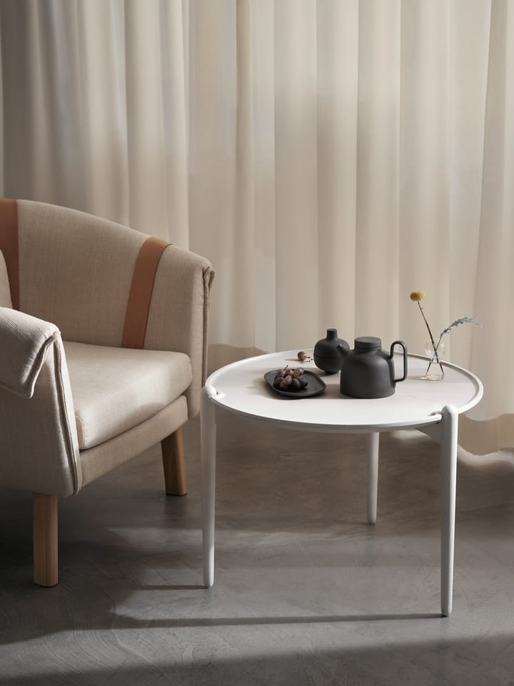 Aria Beistelltisch hoch 46cm, Weiß Design House Stockholm