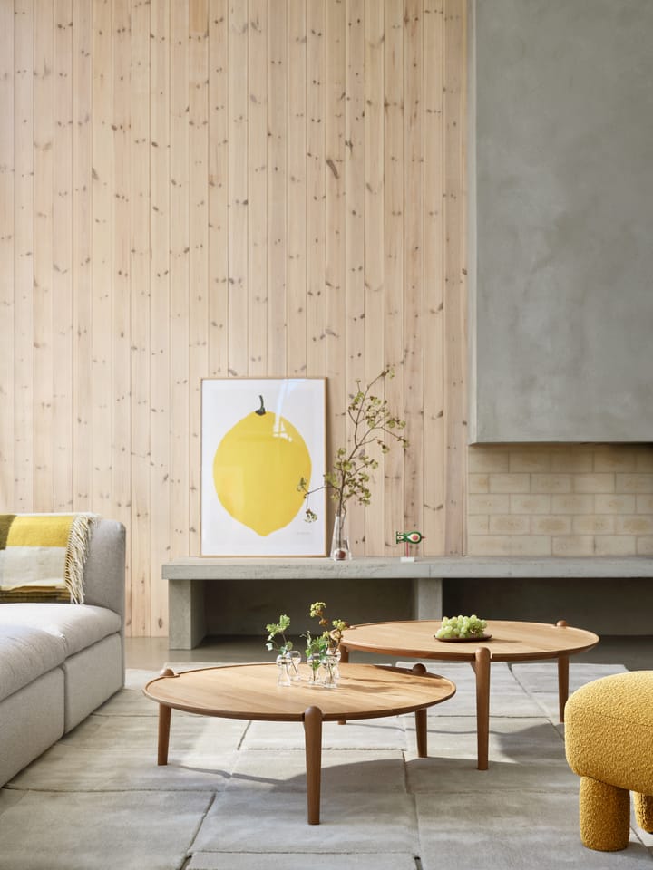 Aria Couchtisch Ø90 cm, Eiche 42,5 cm Design House Stockholm