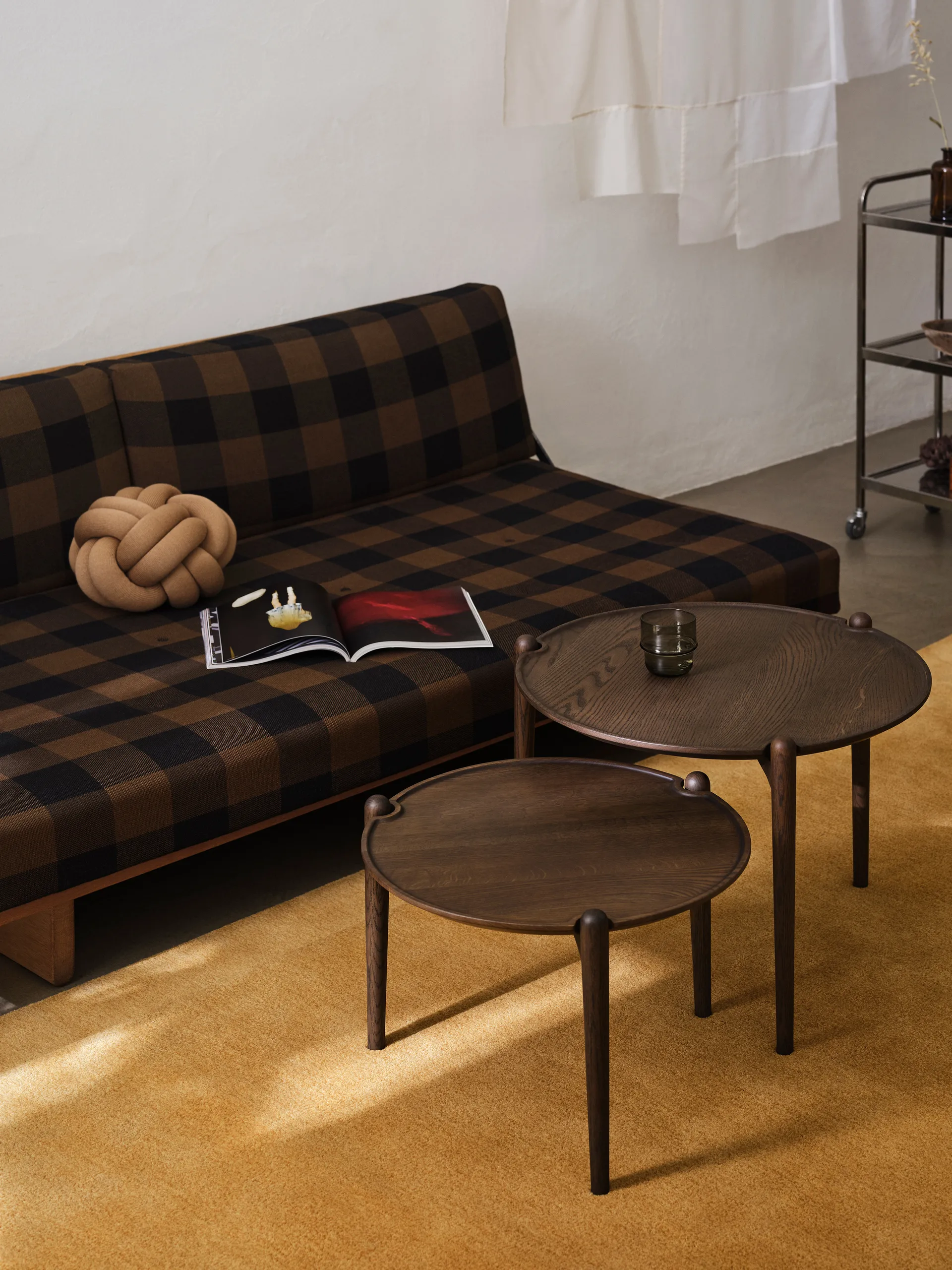 Aria Couchtisch, Dark oak, Ø50x37 cm Design House Stockholm