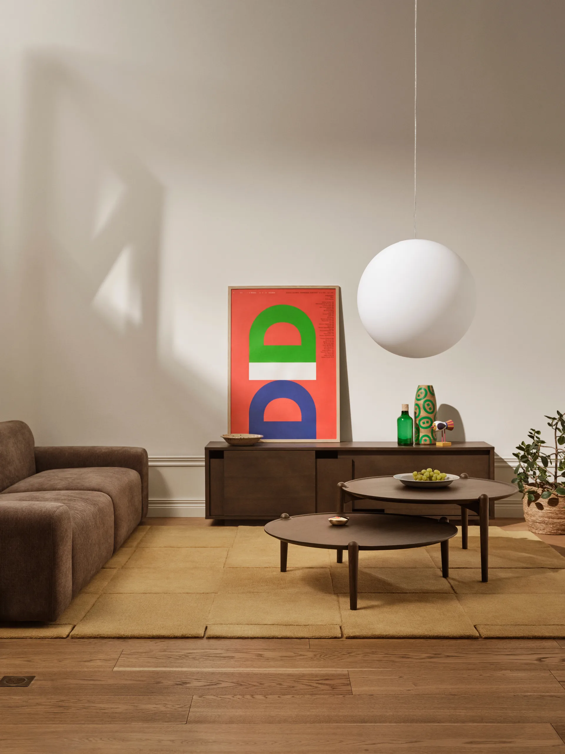 Aria Couchtisch, Dunkle Eiche, Ø90×30 cm Design House Stockholm
