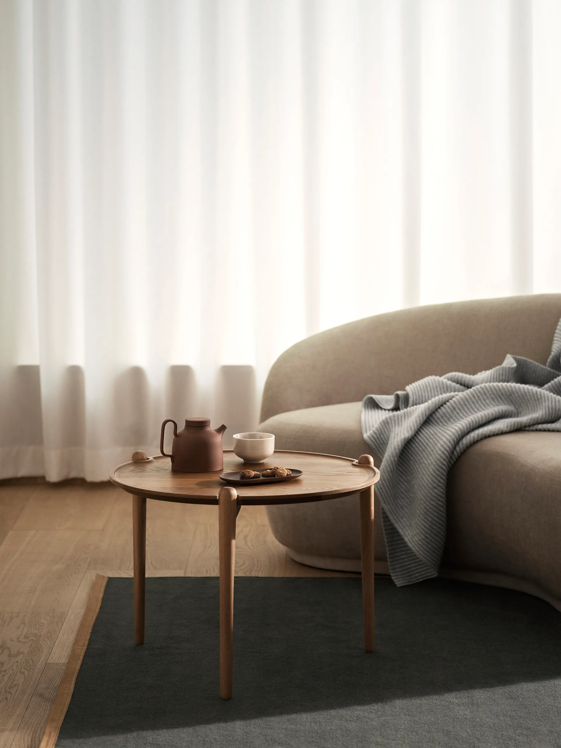 Aria Couchtisch, Eiche, Ø60x46 cm Design House Stockholm
