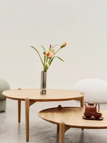Aria Couchtisch - Light oak, Ø50x37 cm - Design House Stockholm