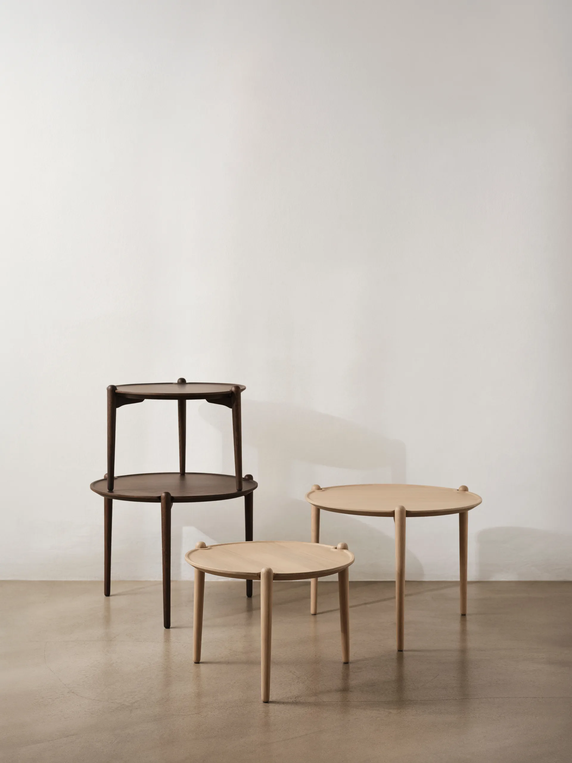 Aria Couchtisch, Light oak, Ø50x37 cm Design House Stockholm