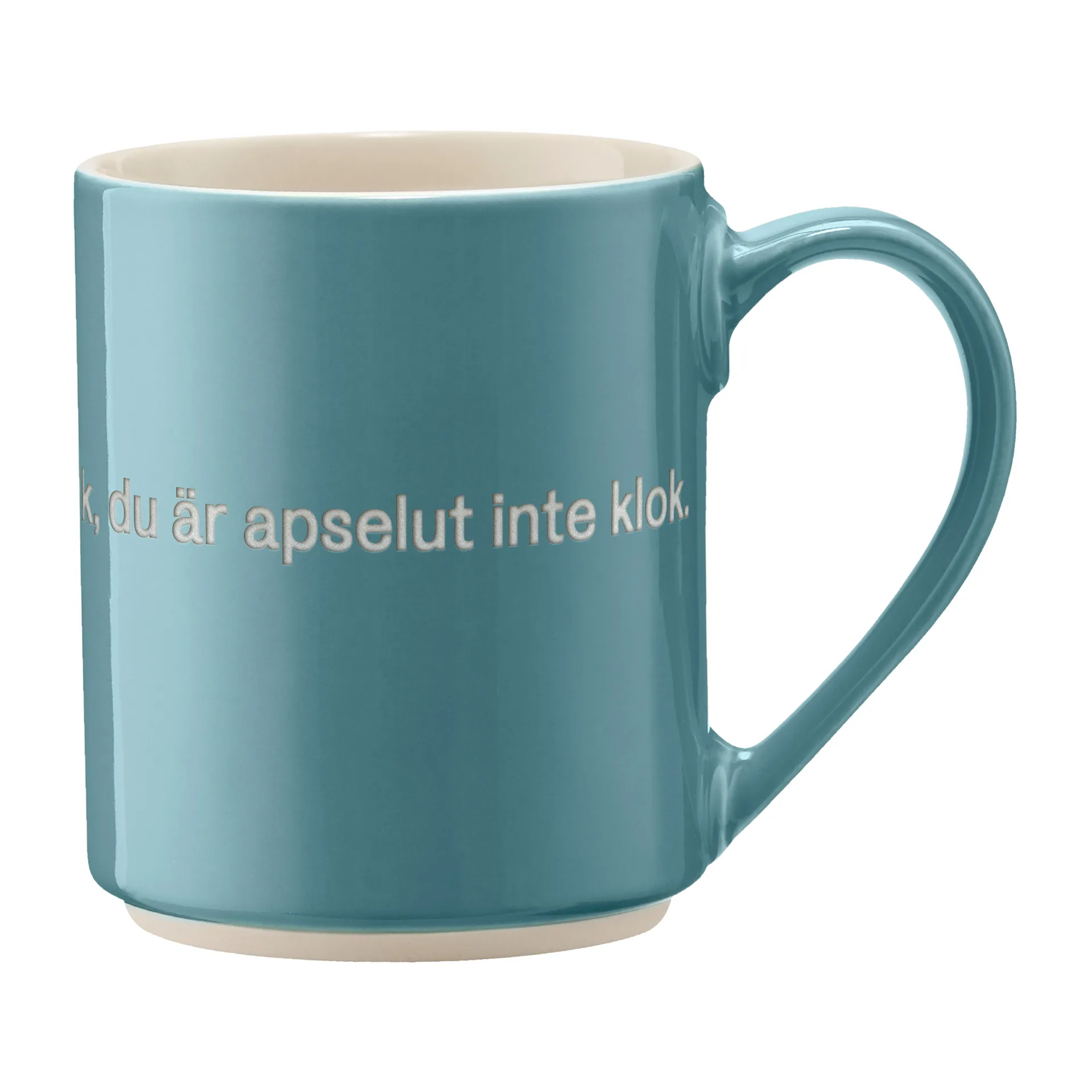 Astrid Lindgren Tasse, du är inte klok…, Schwedischer Text Design House Stockholm