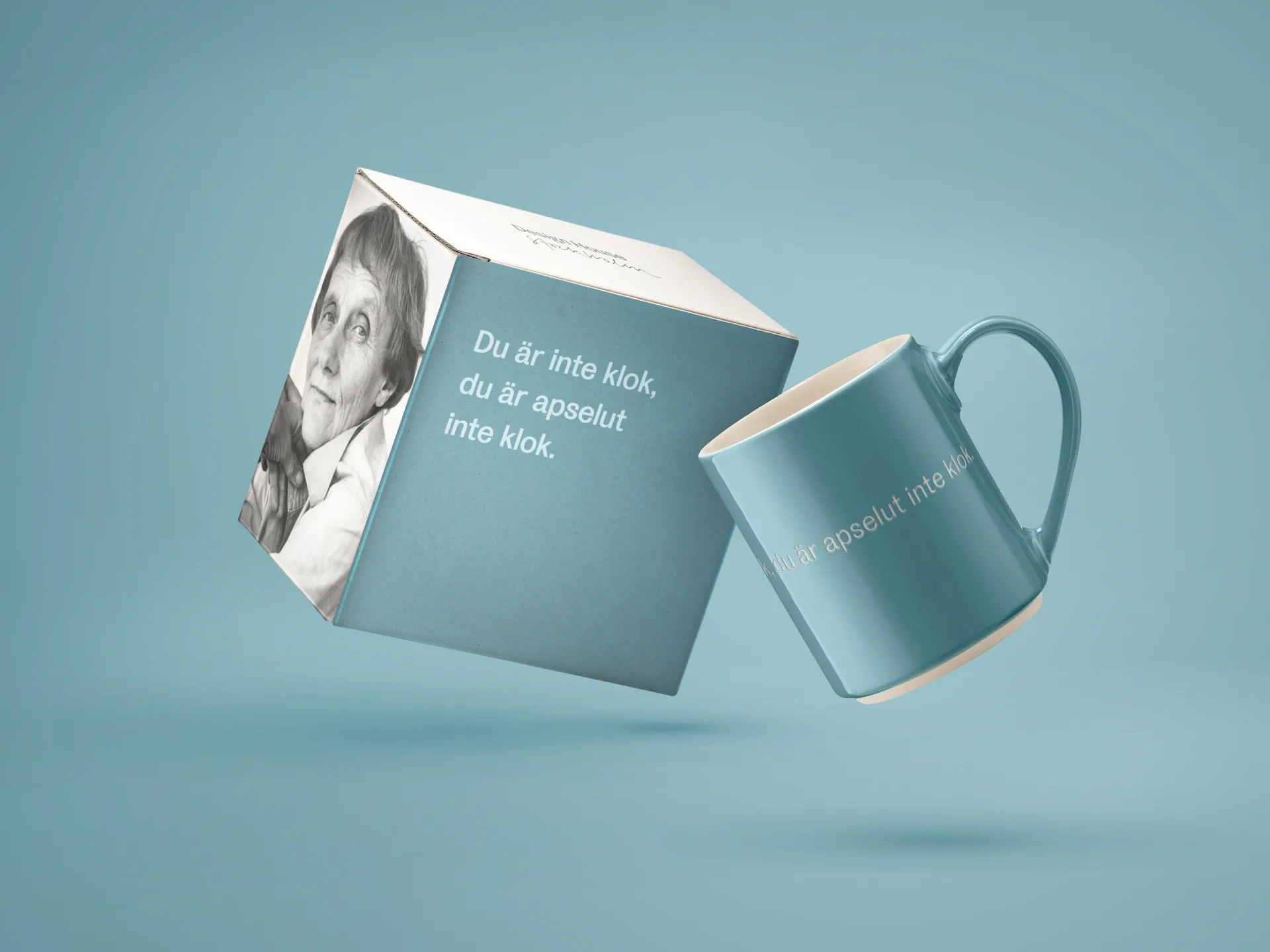 Astrid Lindgren Tasse, du är inte klok…, Schwedischer Text Design House Stockholm