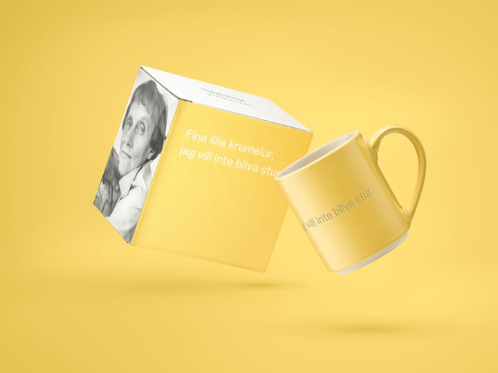 Astrid Lindgren Tasse, fina lilla krumelur - Schwedischer Text - Design House Stockholm