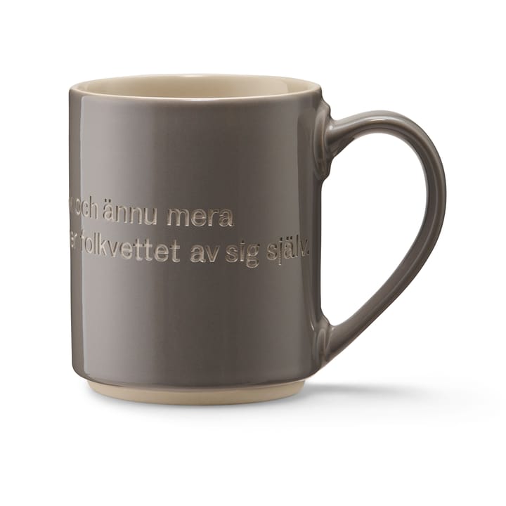 Astrid Lindgren Tasse, Give the children love - Grau-schwedisch - Design House Stockholm