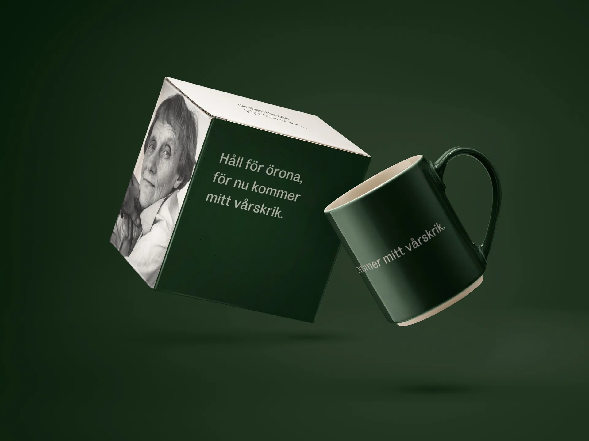 Astrid Lindgren Tasse, håll für örona, Schwedischer Text Design House Stockholm