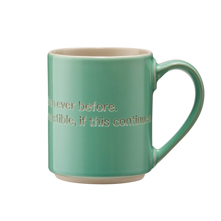 Astrid Lindgren Tasse, I am frecklier…, Grün-englisch Design House Stockholm