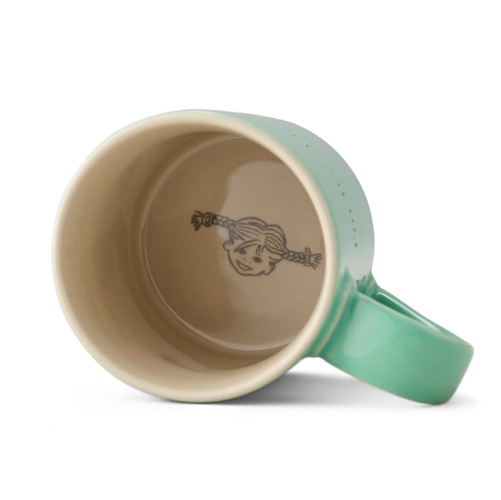 Astrid Lindgren Tasse, I am frecklier…, Grün-englisch Design House Stockholm