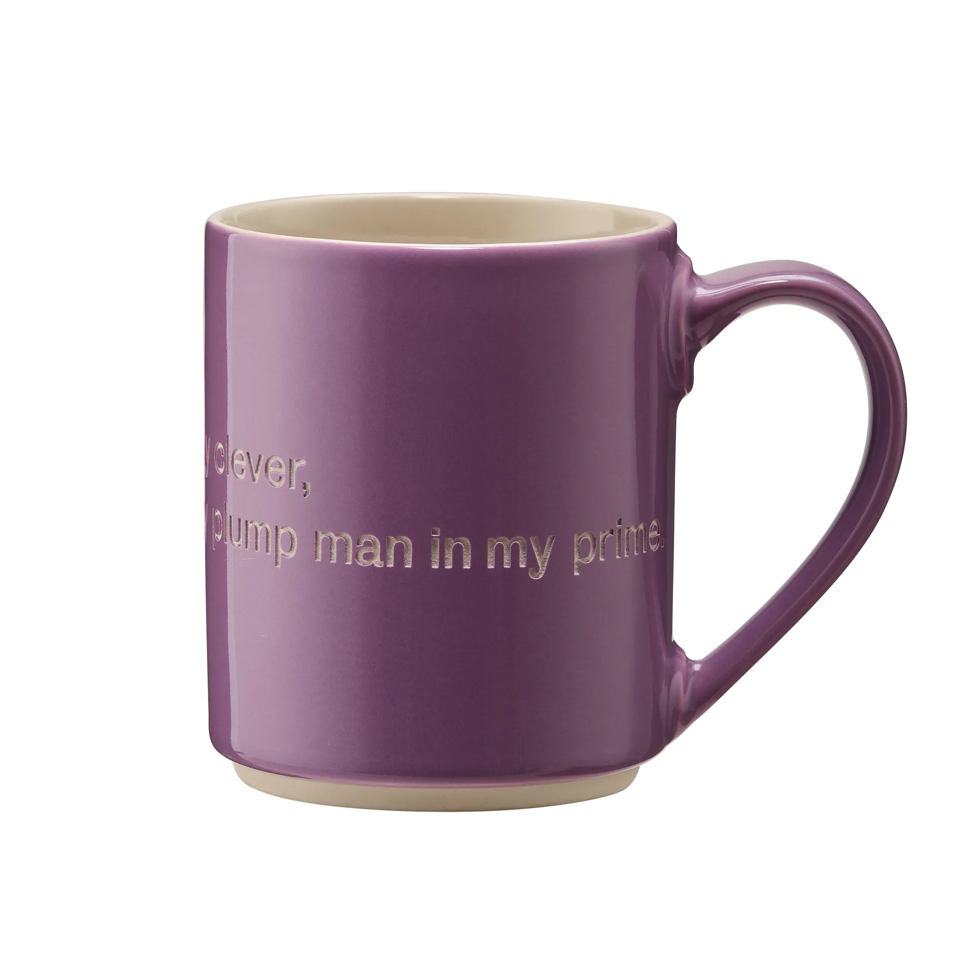 Astrid Lindgren Tasse, I am handsome, Lila-englisch Design House Stockholm