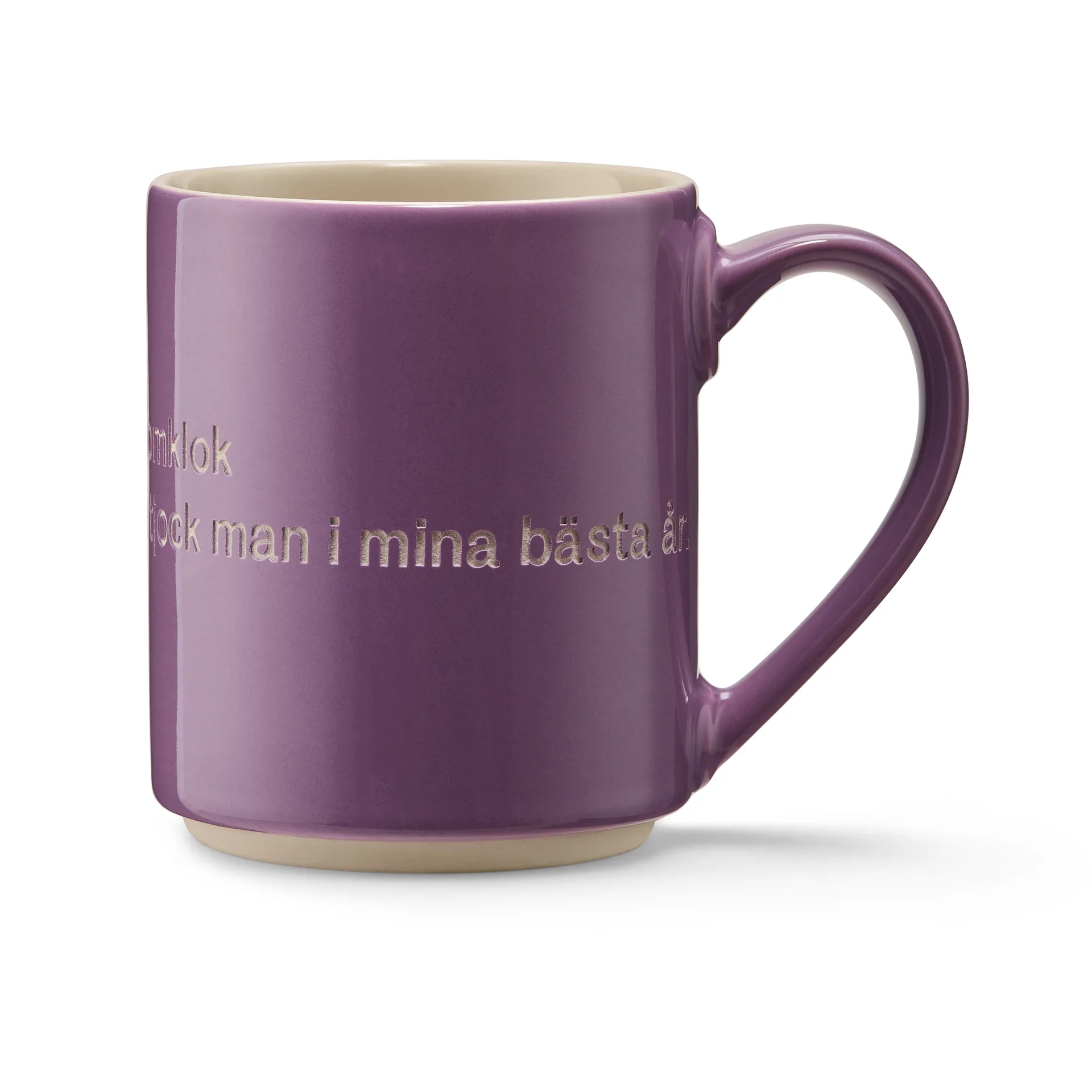 Astrid Lindgren Tasse, I am handsome, Lila-schwedisch Design House Stockholm