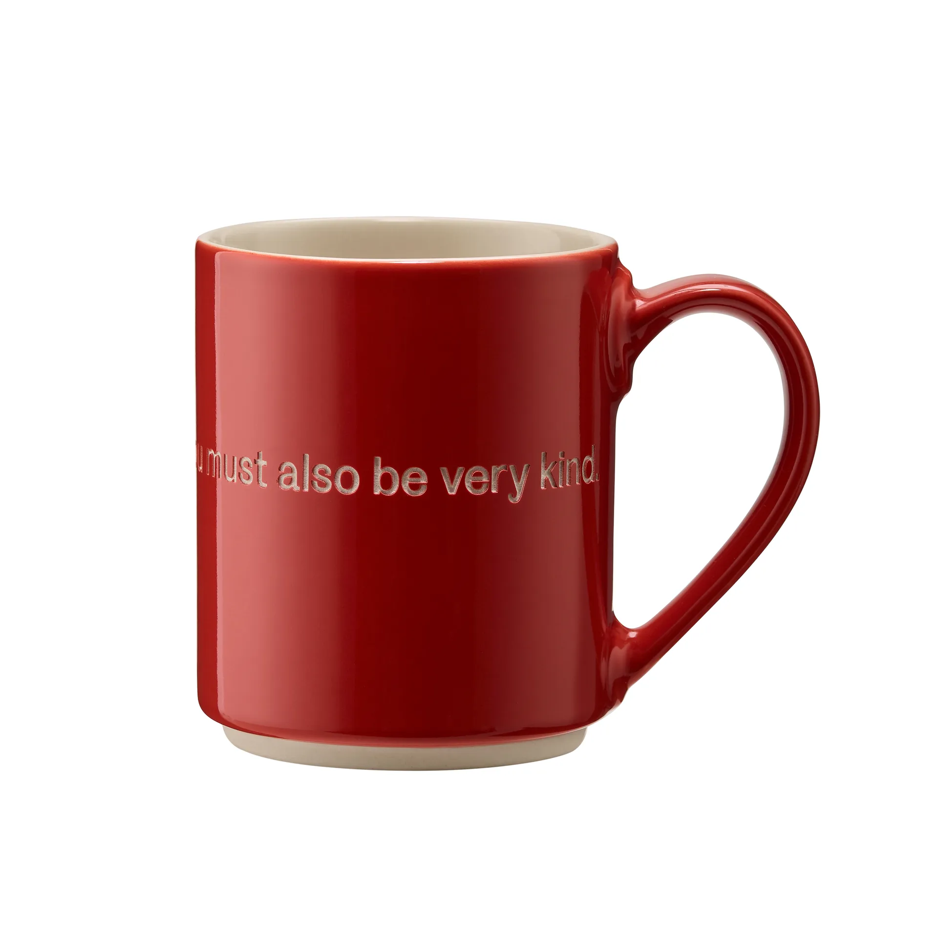 Astrid Lindgren Tasse, If you are very strong, Rot-englisch Design House Stockholm