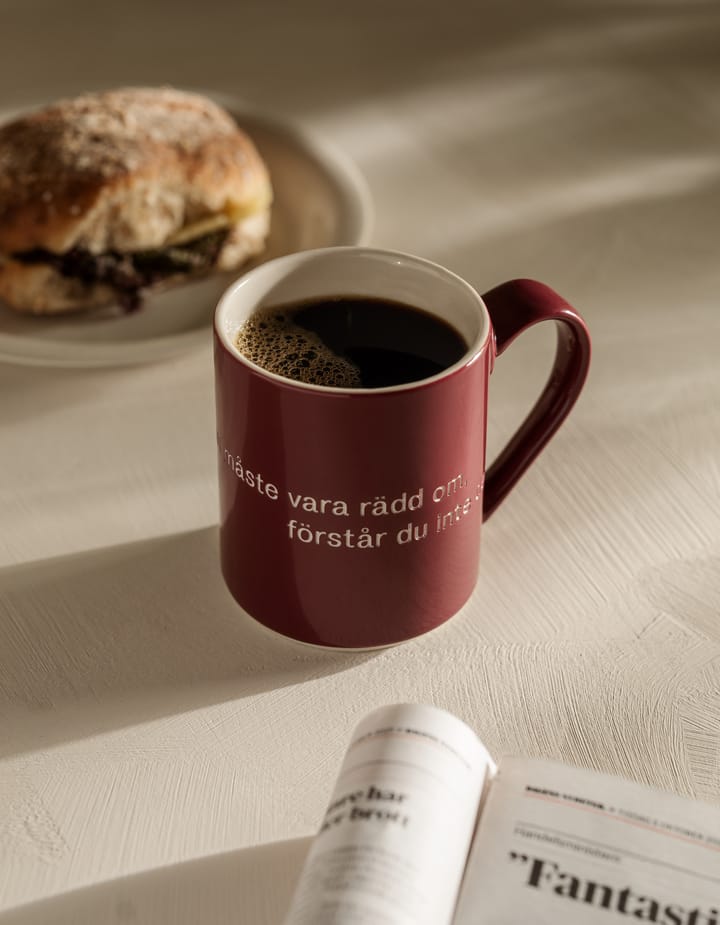Astrid Lindgren Tasse, livet är en sak, Schwedischer Text Design House Stockholm